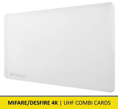 9206388 | NEDAP | UHF Combi Cards Mifare/DESfire 4K | Pack of 25