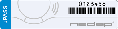 9988807 | NEDAP | UHF Tamper Resistant Windshield Sticker Tag Custom Programmed | Pack of 200