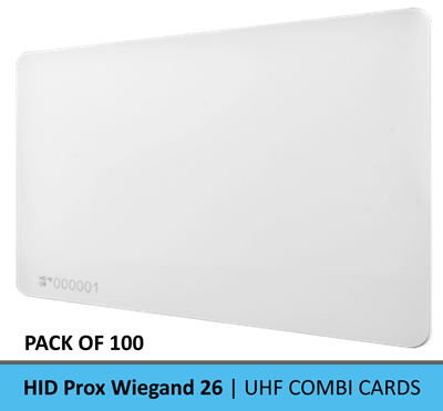 9955844 | NEDAP | UHF Combi Cards HID Prox Wiegand 26 | Pack of 100
