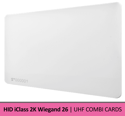 9954112 | NEDAP | UHF Combi Cards HID iClass 2K Wiegand 26 | Pack of 25