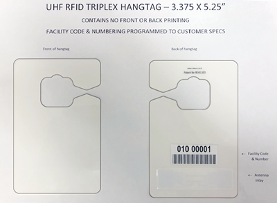 RFID Triplex Hangtags - Variable Printing